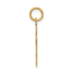 14k The Kids Small Heart Shirt Boy Engravable Hugs Charm