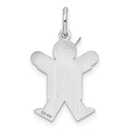 Sterling Silver Rhodium-plated Joy Kid Charm