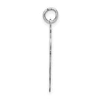 Sterling Silver Rhodium-plated Kiss Kid Charm
