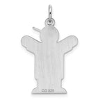 Sterling Silver Rhodium-plated Love Kid Charm