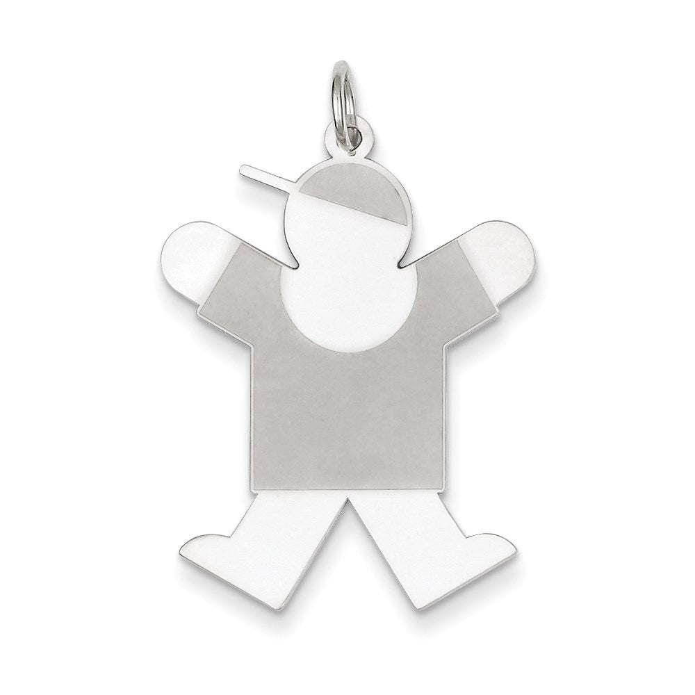 Sterling Silver Joy Kid Charm