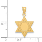 14k Star of David Pendant