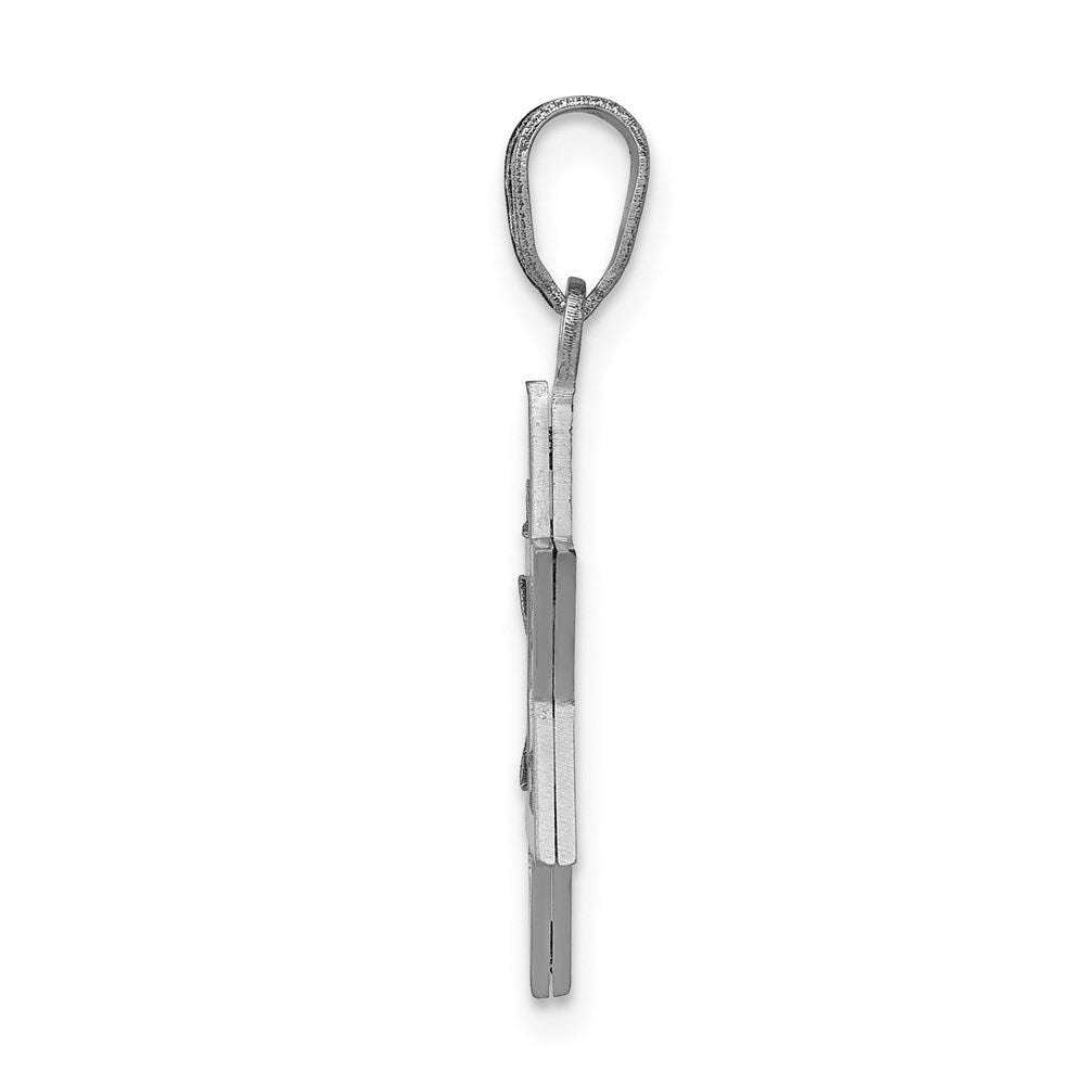14k White Gold Star Of David Pendant