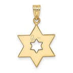 14K Two-Tone Star Of David Pendant