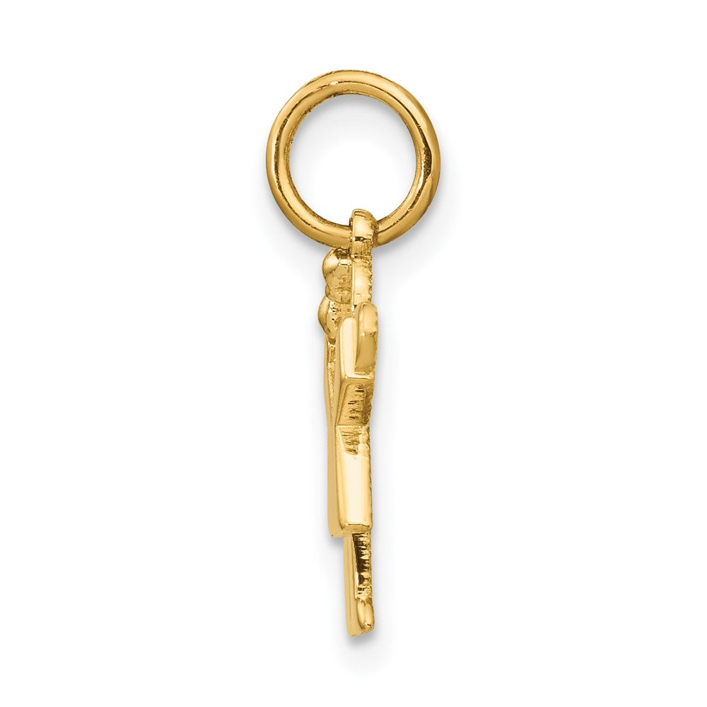 14k The Kids Mini Girl Love Charm