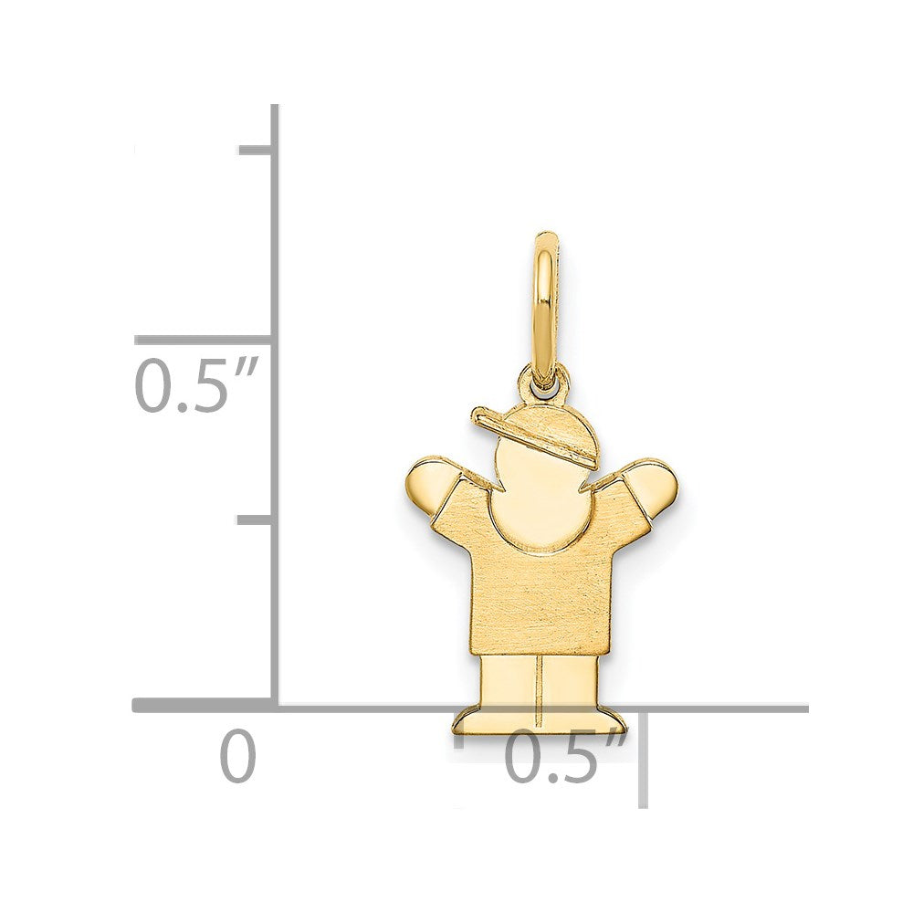14k The Kids Mini Boy Love Charm