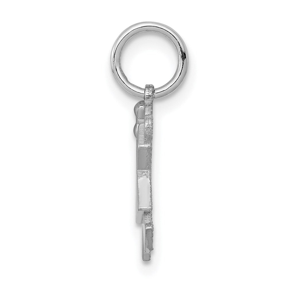 14k White Gold The Kids Mini Girl Joy Charm
