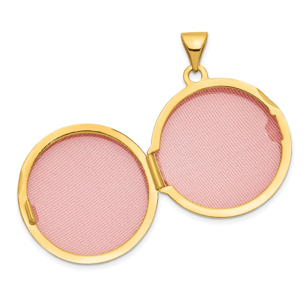 14k Polished Domed 20mm Round Locket
