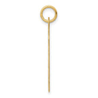 14k .013 Gauge Engravable Round Scalloped 26x23mm Disc Charm