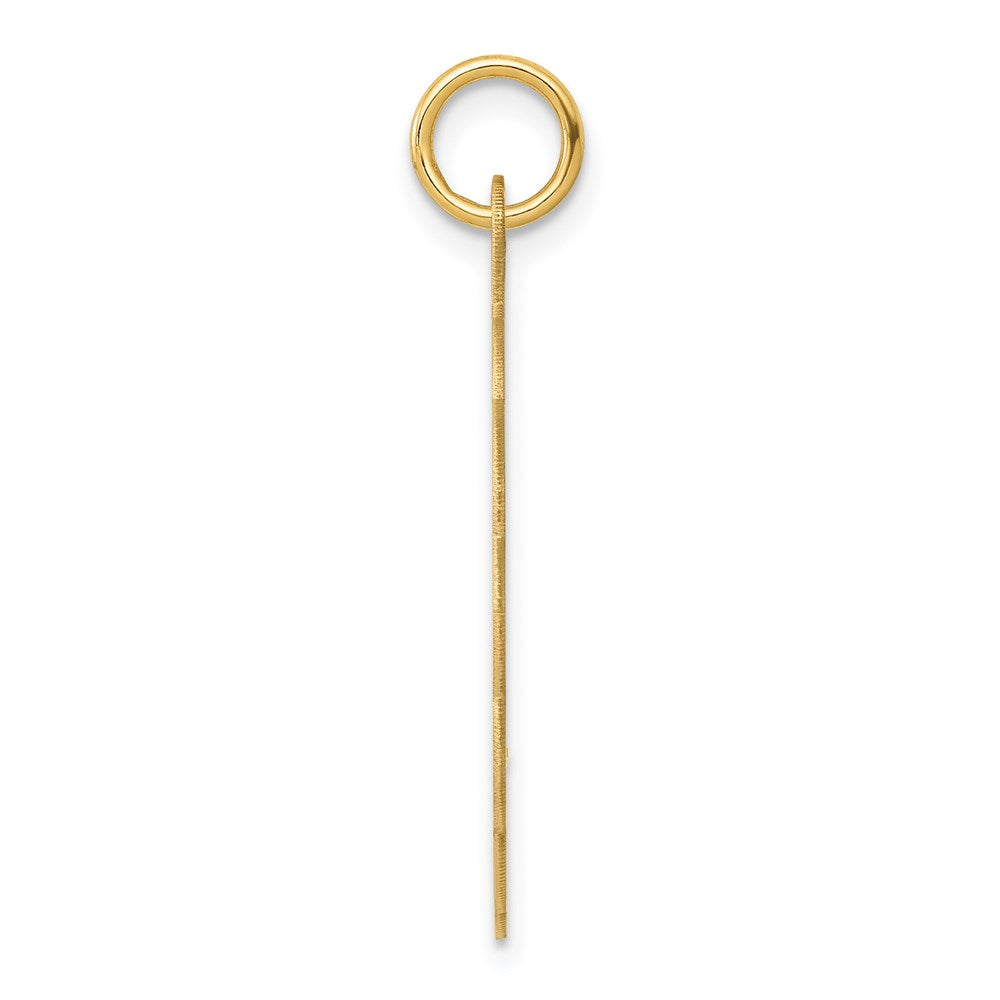 14k .027 Gauge Engravable Round Scalloped 26x23mm Disc Charm