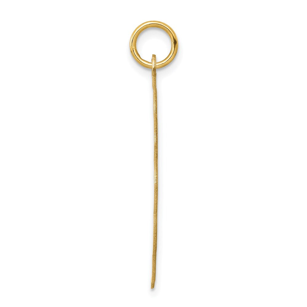 14k .018 Gauge Engravable Round Scalloped 28x25mm Disc Charm