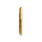 14k 9.5mm Hexagon Non-enameled Attachable Medical  Jewelry Emblem