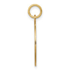 14k with Black Enamel Edge .027 Gauge Round Engravable 19mm Disc Charm