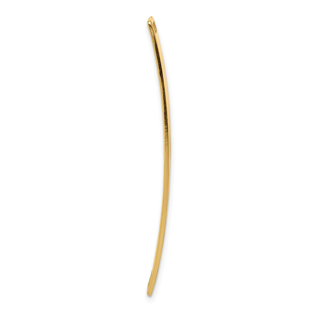 14K 38x10mm Off-Center Red Epoxy Enameled Soft Diamond Shape Medical ID Plate # 819