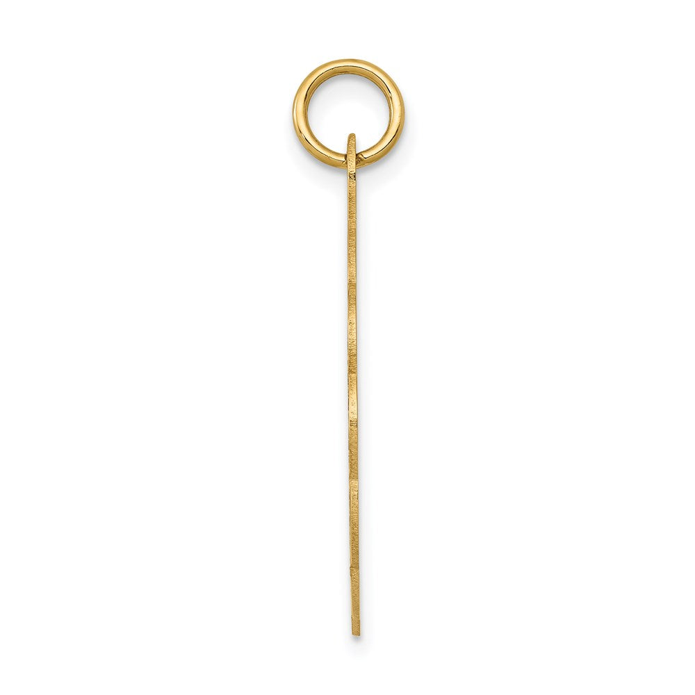 14k Girl Head on .013 Gauge Engravable Scalloped 25x22mm Disc Charm