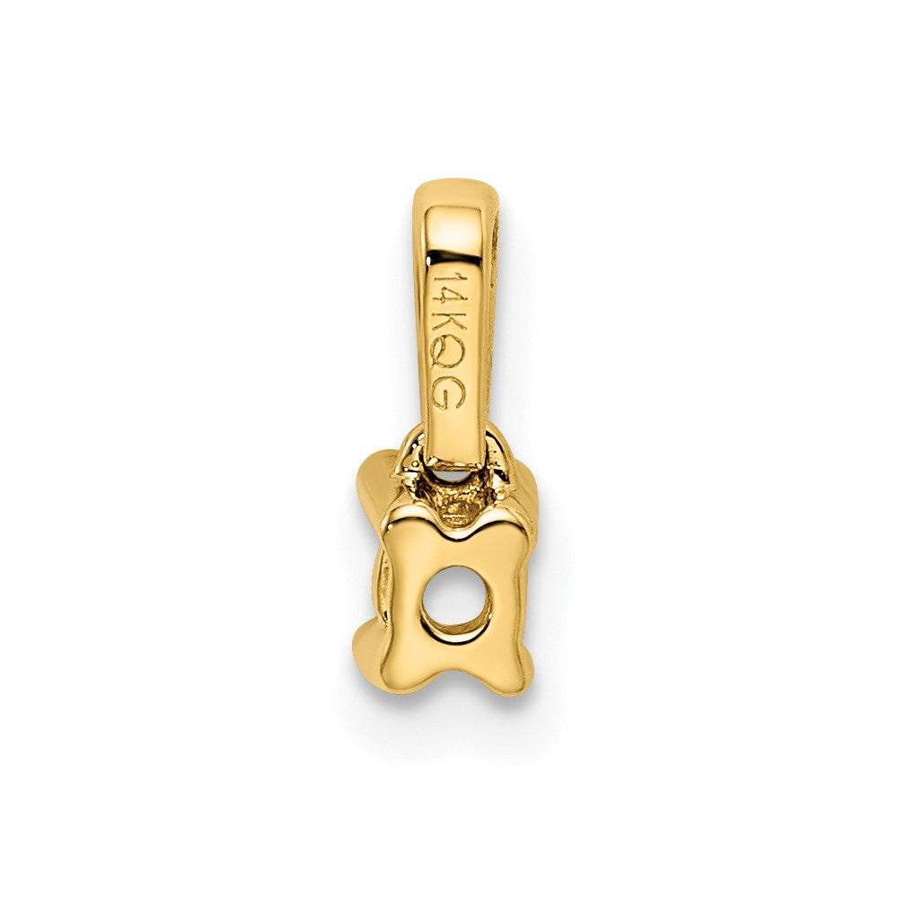 14K Family Jewelry Geniune Stone & Diamond Set Pendant
