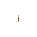 14K Family Jewelry Synthetic Stone & Diamond Set Pendant