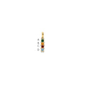 14K Family Jewelry Geniune Stone & Diamond Set Pendant