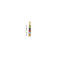 14K Family Jewelry Synthetic Stone & Diamond Set Pendant