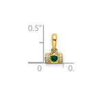 14K Family Jewelry Diamond Semi-Set Pendant