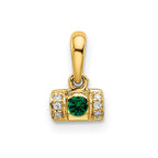 14K Family Jewelry Diamond Semi-Set Pendant