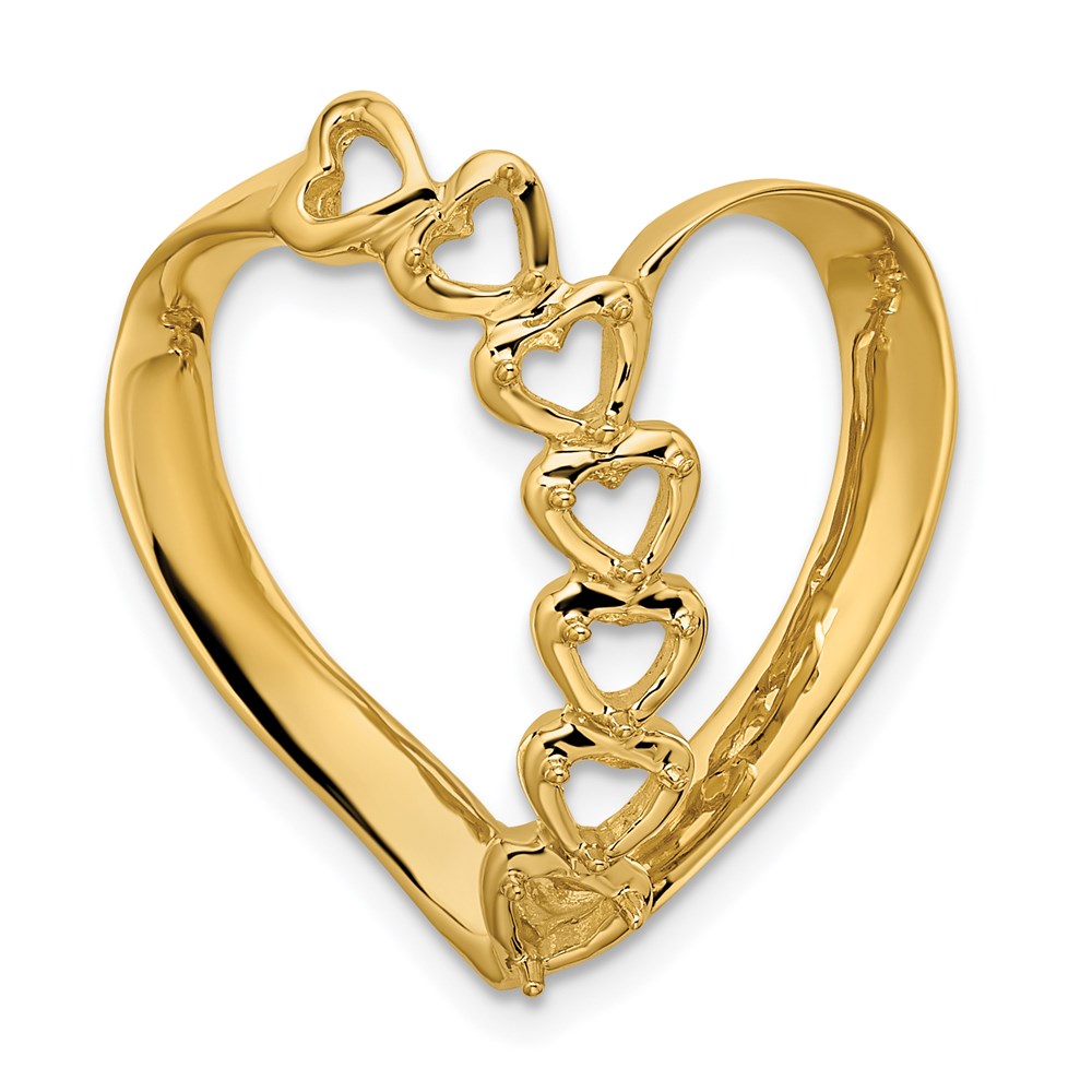 14k Genuine 6 Stone Mother's Slide