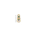 14k 5 Genuine Stone Family Pendant
