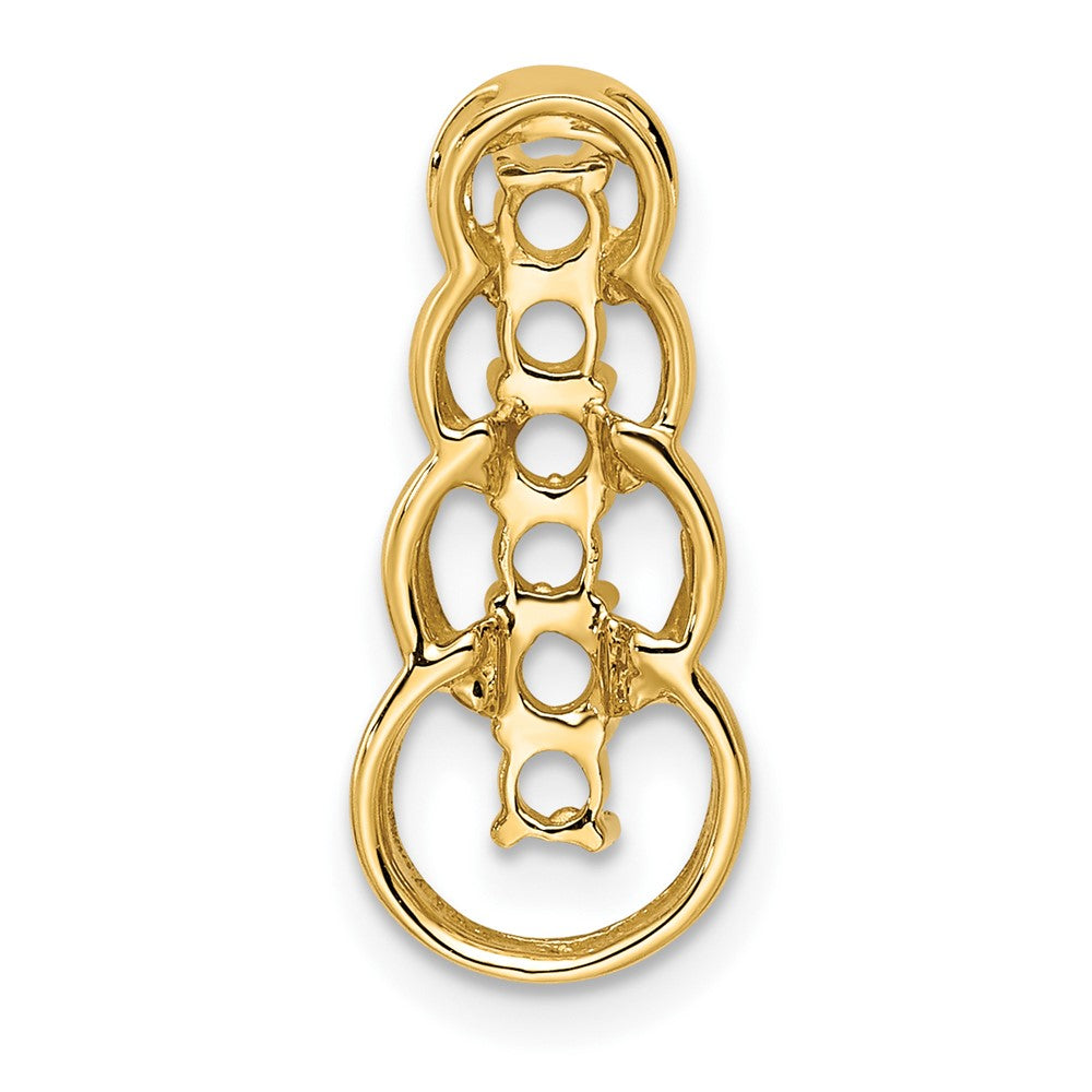 14k 6 Synthetic Stone Family Pendant