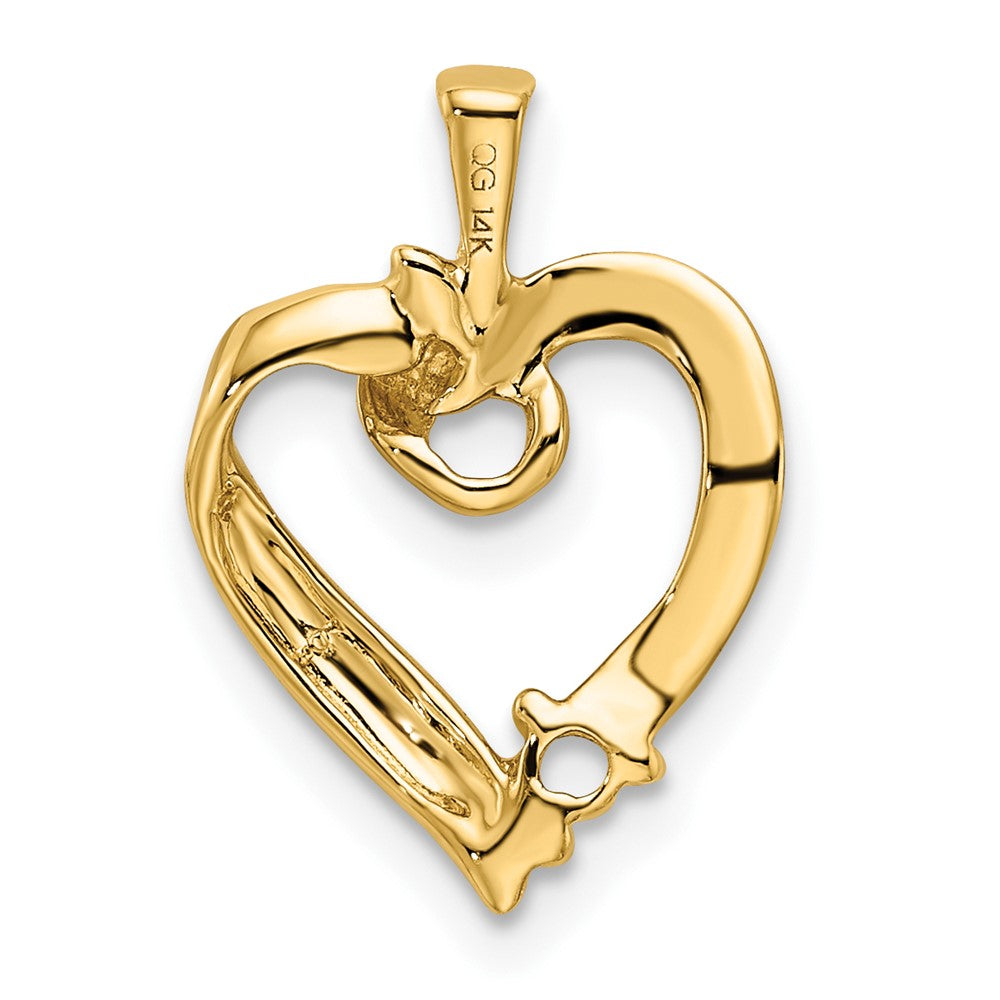 14k 1 Synthetic Stone Family Pendant