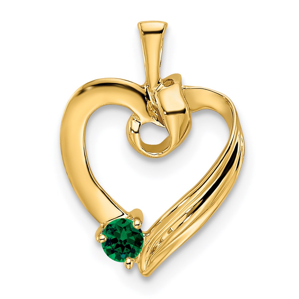 14k 1 Genuine Stone Family Pendant
