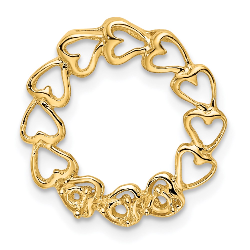 14k 3 Synthetic Stone Family Pendant