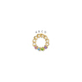 14k 4 Synthetic Stone Family Pendant