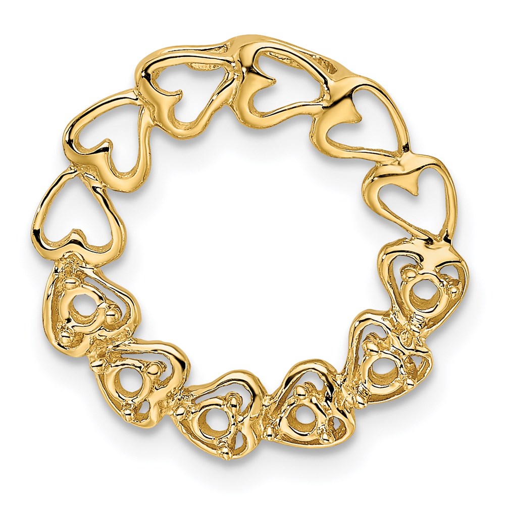 14k 6 Synthetic Stone Family Pendant