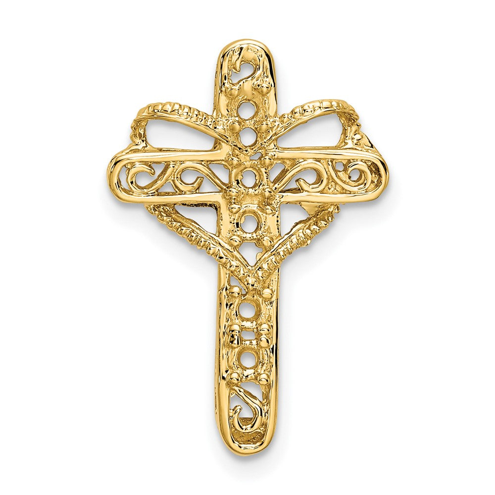 14k Synthetic Diamond Family Jewelry Pendant