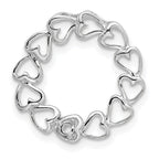 14k White Gold 1 Genuine Stone Family Pendant