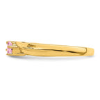 14k 3mm Synthetic Family Jewelry Ring