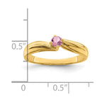 14k 3mm Synthetic Family Jewelry Ring