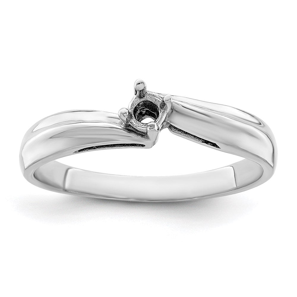 14k White Gold 3mm Synthetic Family Jewelry Ring