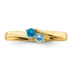 14k Synthetic Family Jewelry Ring