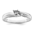 14k White Gold 3mm Synthetic Family Jewelry Ring