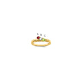 14k Synthetic Family Jewelry Ring