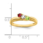 14k Synthetic Family Jewelry Ring