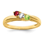 14k Synthetic Family Jewelry Ring