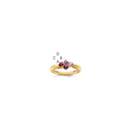 14k Synthetic Family Jewelry Ring