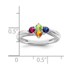 14k White Gold Family Jewelry Ring