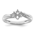 14k White Gold 3mm Synthetic Family Jewelry Ring