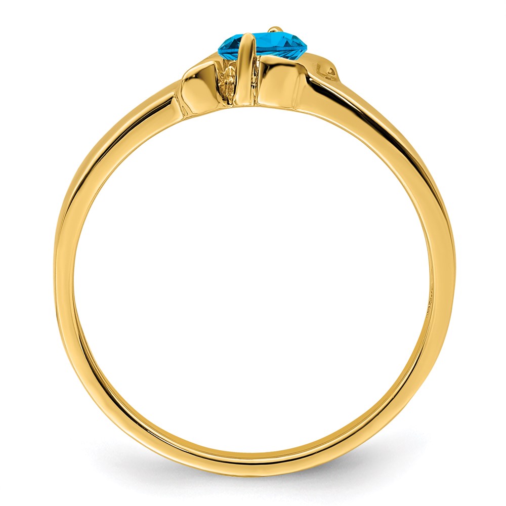 14k Genuine 1 Stone Mother's Ring