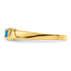 14k Synthetic Family Jewelry Ring