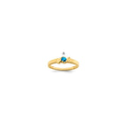 14k Synthetic Family Jewelry Ring