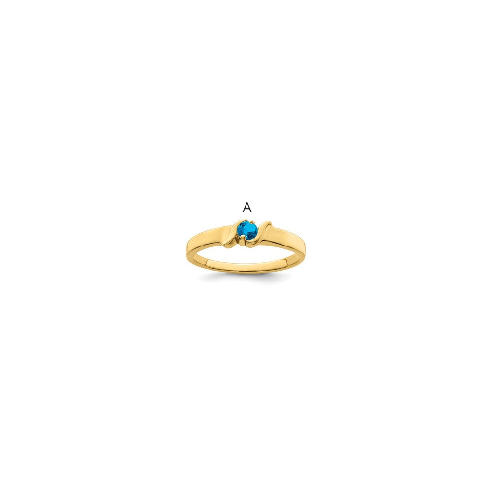 14k Synthetic Family Jewelry Ring